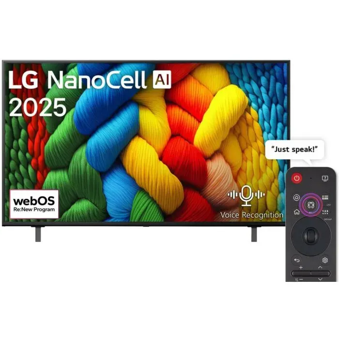 LG 218cm (86") NanoCell 4K AI Smart TV - 86NANO80A