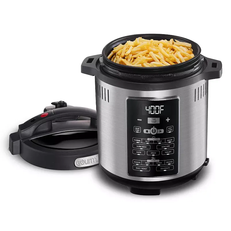 Gourmia 6-Quart Pressure Cooker & Air Fryer