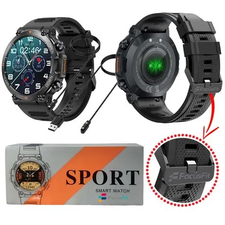FocusFit K56 Smartwatch Fitness Tracker With Silicone Strap