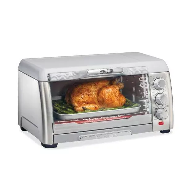 Hamilton Beach 12qt Quantum Air Fry Toaster Oven 31350: Countertop Oven, 1400W, Bakes & Broils, Dishwasher-Safe Parts