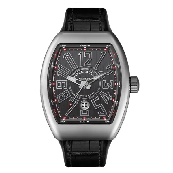 Franck Muller Vanguard 41 Black Dial Stainless Steel Watch