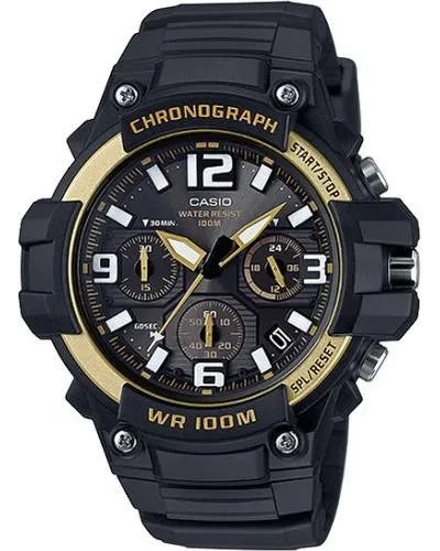 Casio Analog Wrist Watch (Black & Gold)