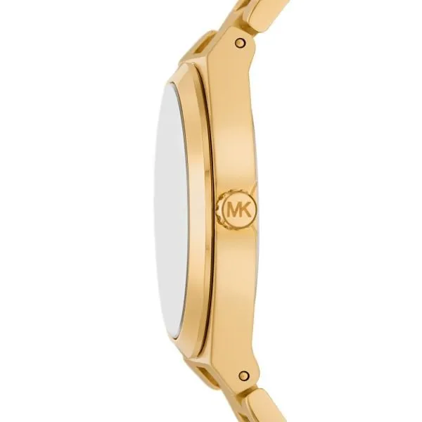 Michael Kors Women's Lennox Three-Hand, Gold-Tone Stainless Steel Watch - MK7391