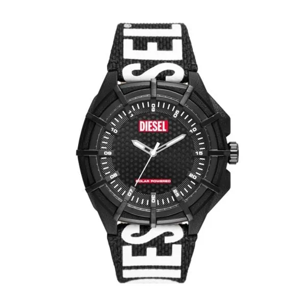 Diesel Framed Solar-Powered Black rPET Watch - DZ4654