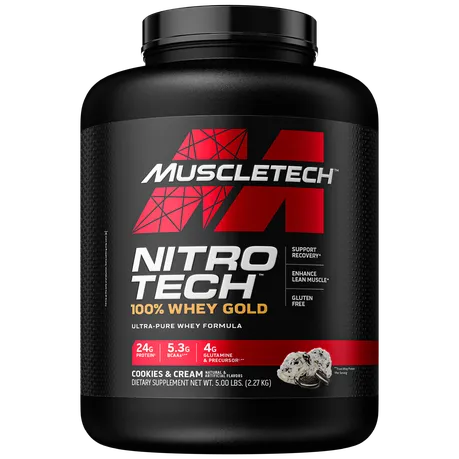 MuscleTech Nitro Tech 100% Whey Gold Cookies & Cream - 2.49kg