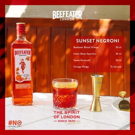 Beefeater Blood Orange Gin Cocktail Kit 750ml