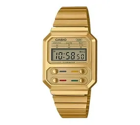 Casio Retro Digital Gold Plated