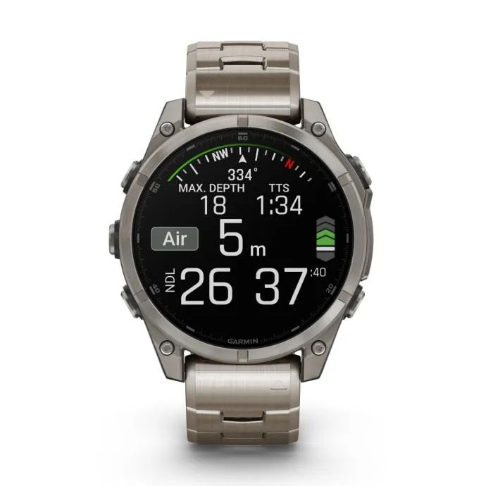 Garmin Fenix 8 47mm AMOLED Sapphire Multisport Smartwatch - Metal Strap | PLU1181132