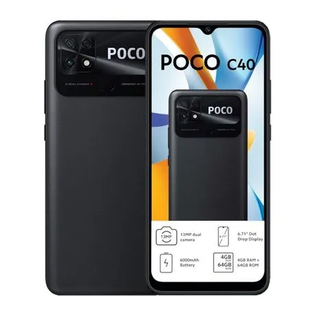 POCO C40 64GB LTE Dual Sim - Black