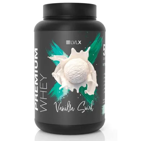 LVLX Premium Whey Vanilla Swirl 50 Servings 1.5kg