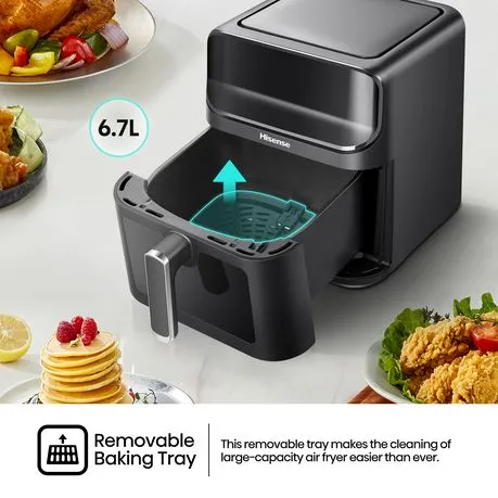 Hisense 6.7L Air Fryer with Digital Touch Control & Cooking Window