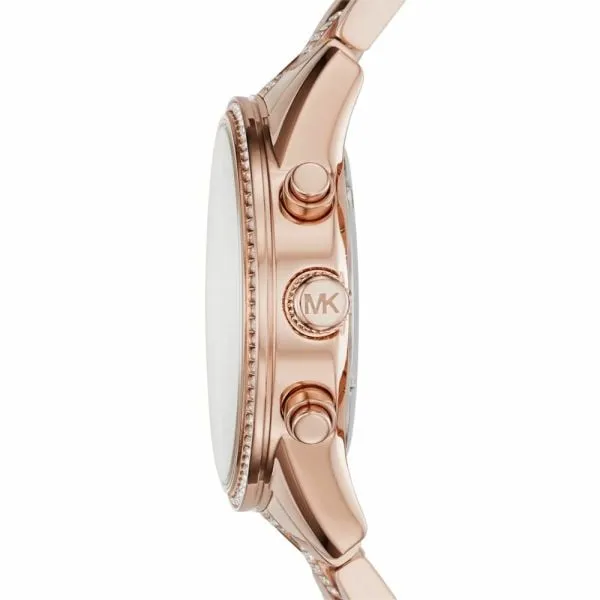 Michael Kors Ritz Chronograph Rose Gold-Tone Stainless Steel Watch - MK6485