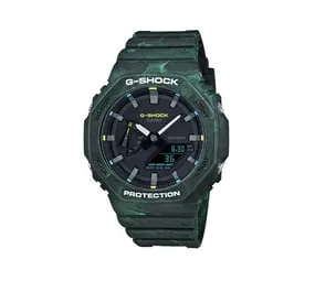 Casio G-Shock Mens 200m Carbon Core – GA-2100FR-3ADR (Green)