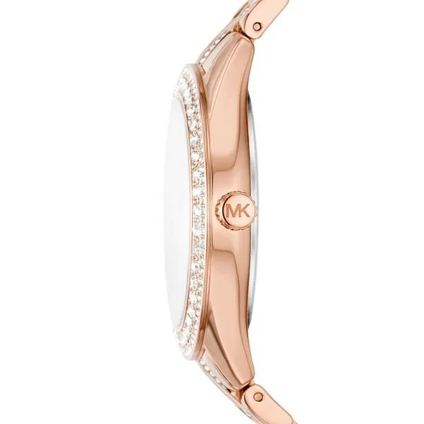 Michael Kors Harlowe Three-Hand Rose Gold-Tone Stainless Steel Watch - MK4710