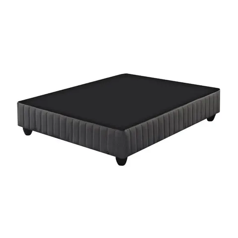 Sealy Grey Fluted Double Base Extra Length