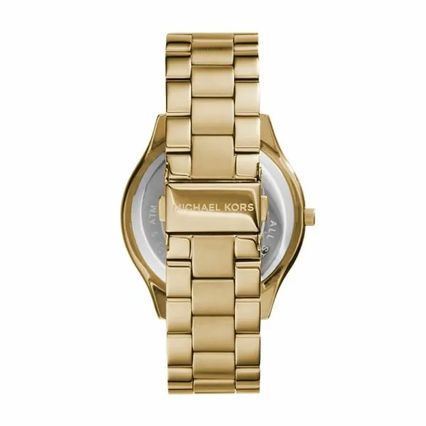 Michael Kors Women's Slim Runway Gold Round Stainless Steel Watch - MK3179