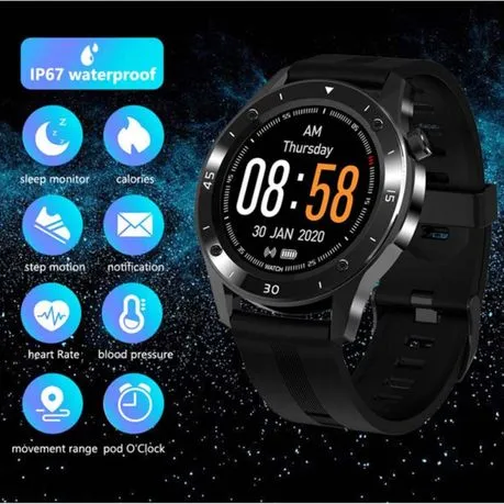 FocusFit Pro-F22 Smartwatch & Fitness Tracker with 3 Silicone Straps