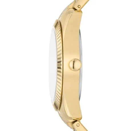 Fossil Scarlette Womens Gold Stainless Steel Watch - ES5199