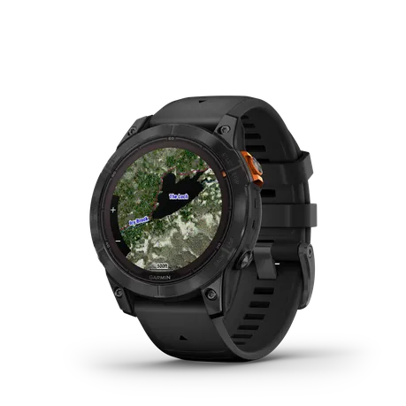 Garmin fenix 7 Pro, Solar Edition - Slate Grey with Black Silicone Band