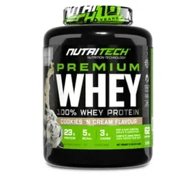 Nutritech Premium Whey Protein (2kg) - Cookies & Cream